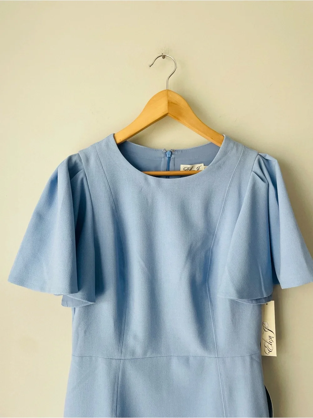 Eliza J Flutter-Sleeve A-Line Dress NWT - Picture 3 of 9